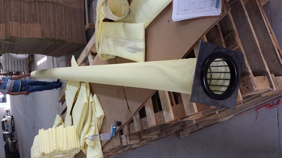 6000mm TFE Scrim ارتفاع درجة الحرارة P84 أكياس تصفية جامع الغبار